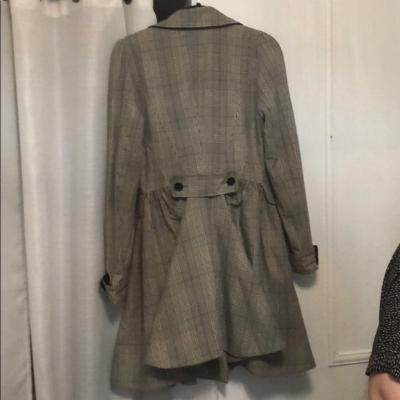SOLD Topshop Plaid Dress Coat - Picture 7 of 11